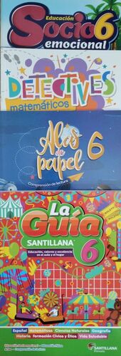 PACK GUÍA SANTILLANA 6 + EDU SOC + ALAS DE PAPEL + DETEC MAT