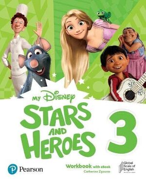 MY DISNEY STARS AND HEROES 3  AME WORKBOOK WITH EBOOK