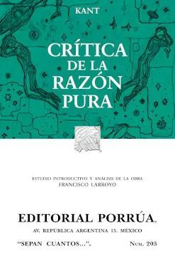 CRÍTICA DE LA RAZÓN PURA